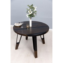 Журнальный столик из дерева и эпоксидной смолы А-5